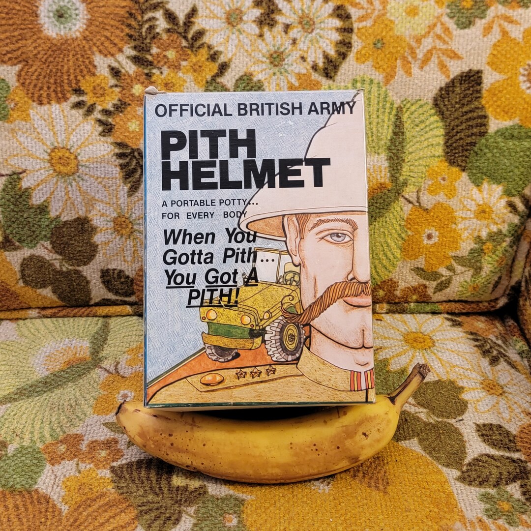 Pith Helmet Vintage Novelty Gag Gift Retro British Army Etsy
