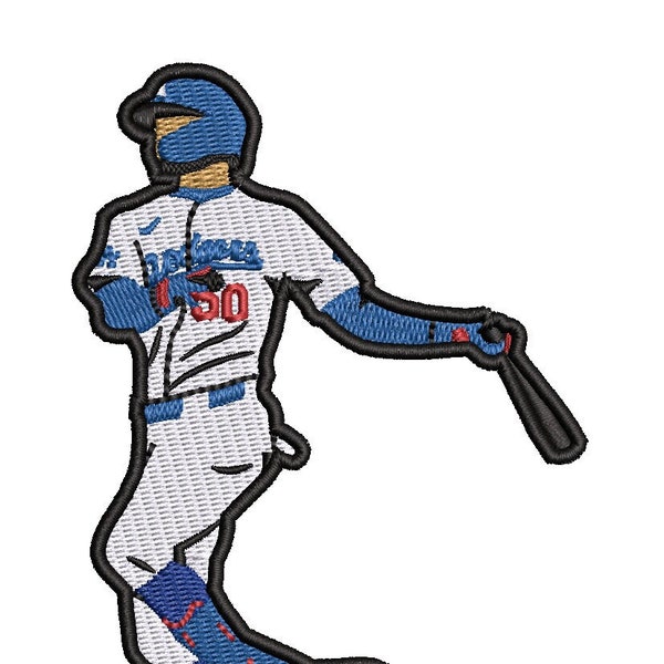 Mookie Betts Inspired Embroidered Patch