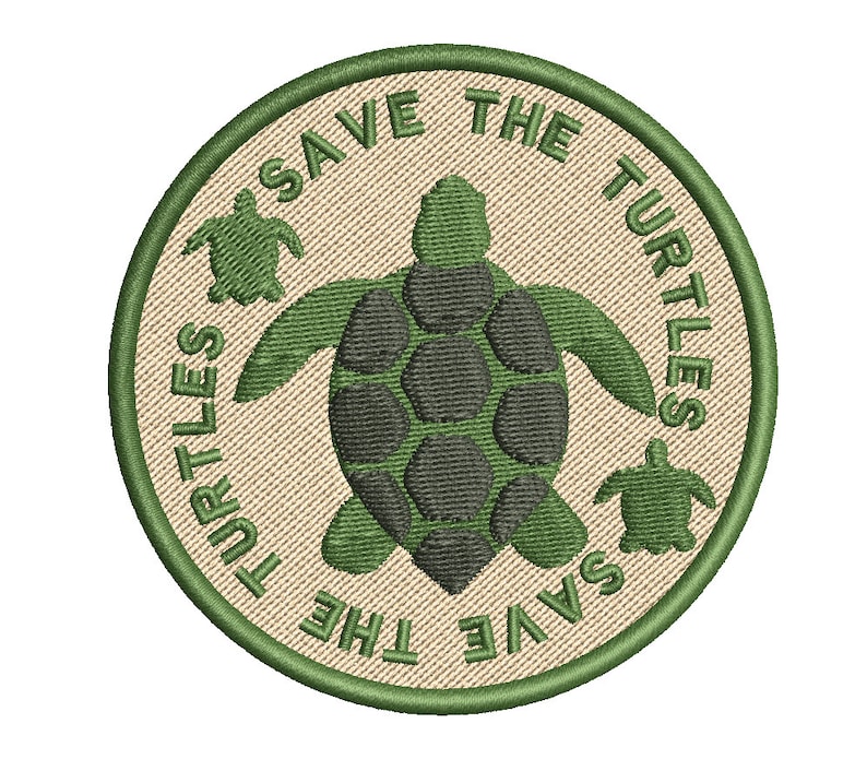 Save the Turtles Patch - Etsy