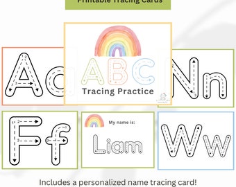 ABC Tracing Mats: Personalized Name Practice (Digital Download)
