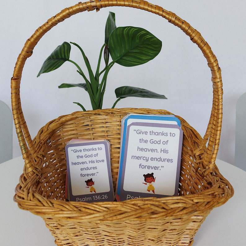 PRINTABLE Morning Basket Bible Verse Cards Scripture Etsy