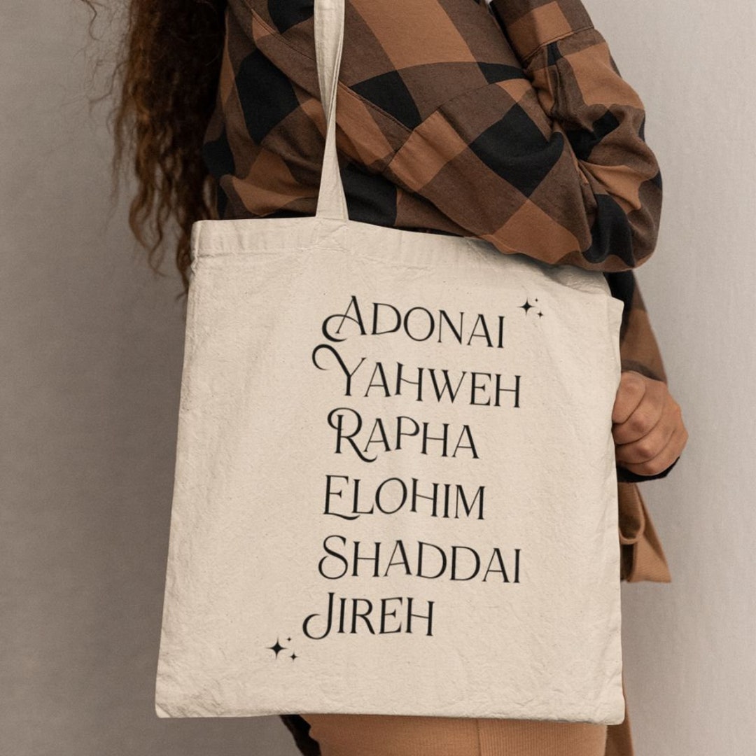 Yahweh Canvas Tote Bag Yahweh Rapha Elohim Shaddai Jireh Etsy Yahweh Canvas Tote Bag Yahweh Rapha Elohim Shaddai Jireh Etsy