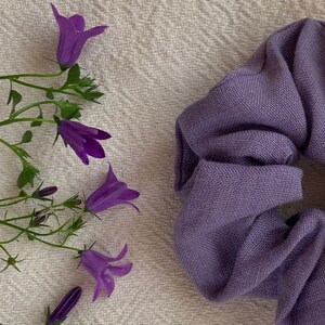 Linen Scrunchie | Hair Tie — Lilac | Violet