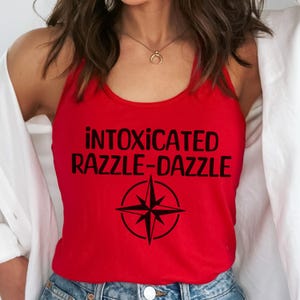 Stay SKZ Racerback Tank Top Intoxicated Razzle Dazzle Top Line Tank Stray Kids Fan Kpop Gift for Stay Concert Outfit skz Dominate Tour Gift