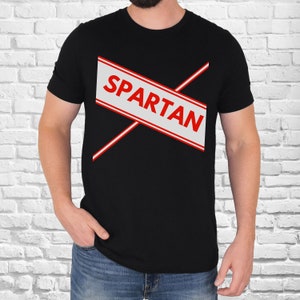 Spartan Cheerleader Black T-Shirt Halloween Costume Spartan Cheerleader Black T-Shirt Halloween Costume