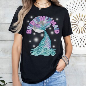 BRIDESMERMAID T-Shirt Mermaid Shirt for Bridesmaid Gift Bridal Shower Tee Mermaid Bachelorette Party Shirt Bridal Party Gift Wedding Party