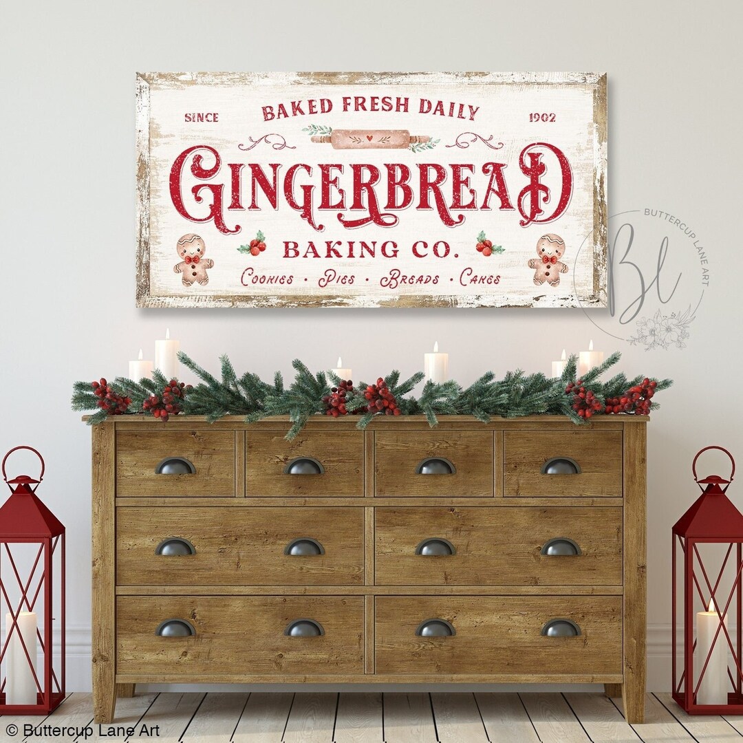 Large Christmas Wall Art, Christmas Canvas Wall Art, Holiday Wall Art