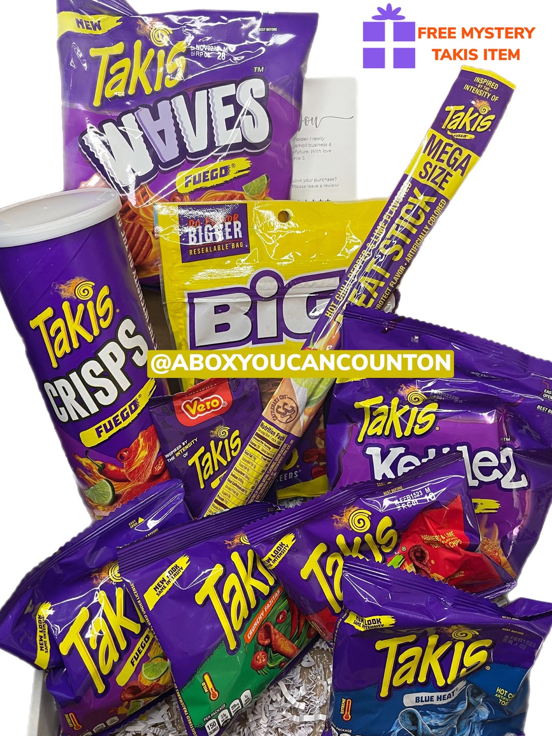 Takis Gift Box Takis Set Snacks Ultimate Package Spicy Chip Etsy UK