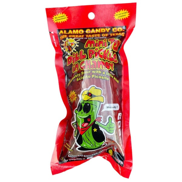 Alamo Candy Official Chamoy Pickle - MINI VERSION - TIKTOK chamoy pickle