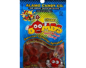 Alamo Candy Cherry Bombs Lucas Sour Candy Tamarindo Chamoy Mexican Candy