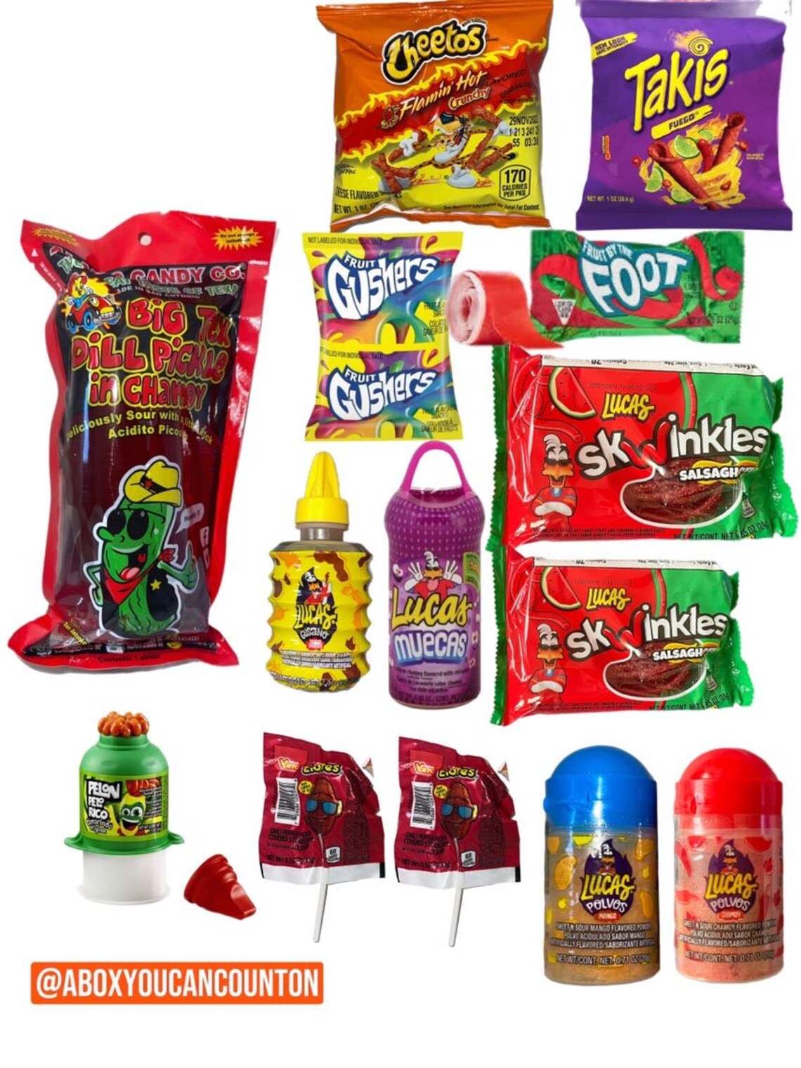 Chamoy Pickle Kit Hot Cheetos&takis Package Trending Chamoy Etsy