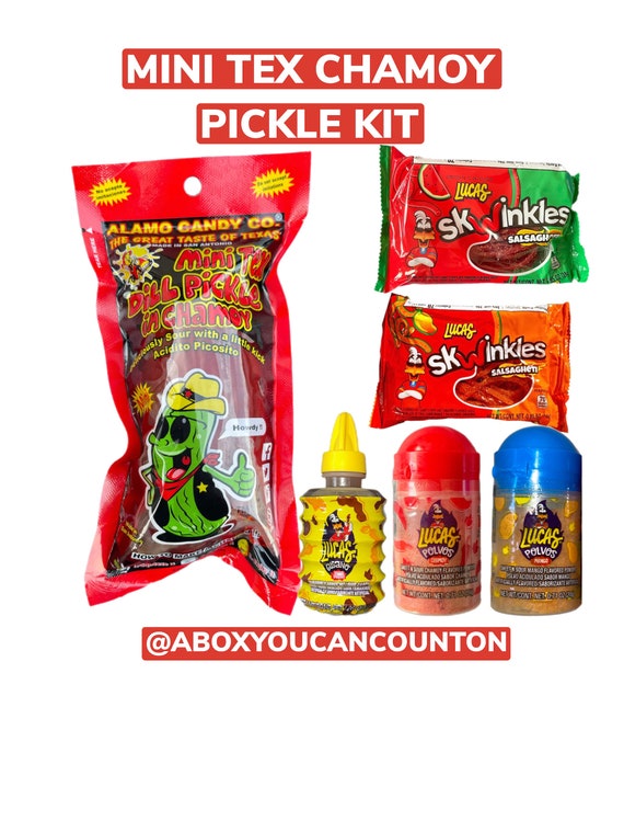 Chamoy Pickle Kit- Just The Basics Chamoy Pickle Kits as seen on TikTok  Halloween Fall Alamo Candy Co