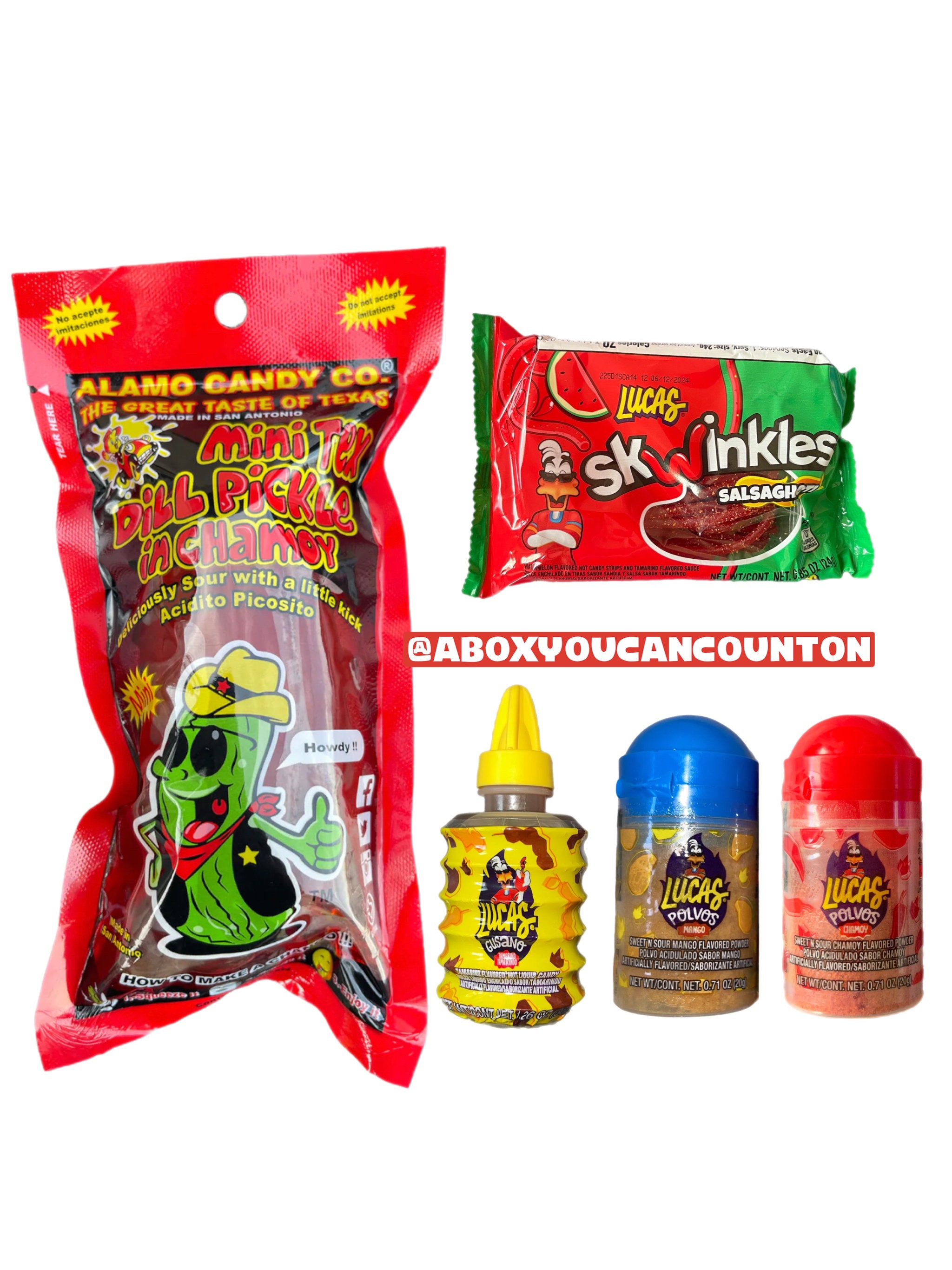 Chamoy Pickle Kit 2 Pack 2 Pickles- Ultimate Package with 3 Salsagheti – A  Box You Can Count On