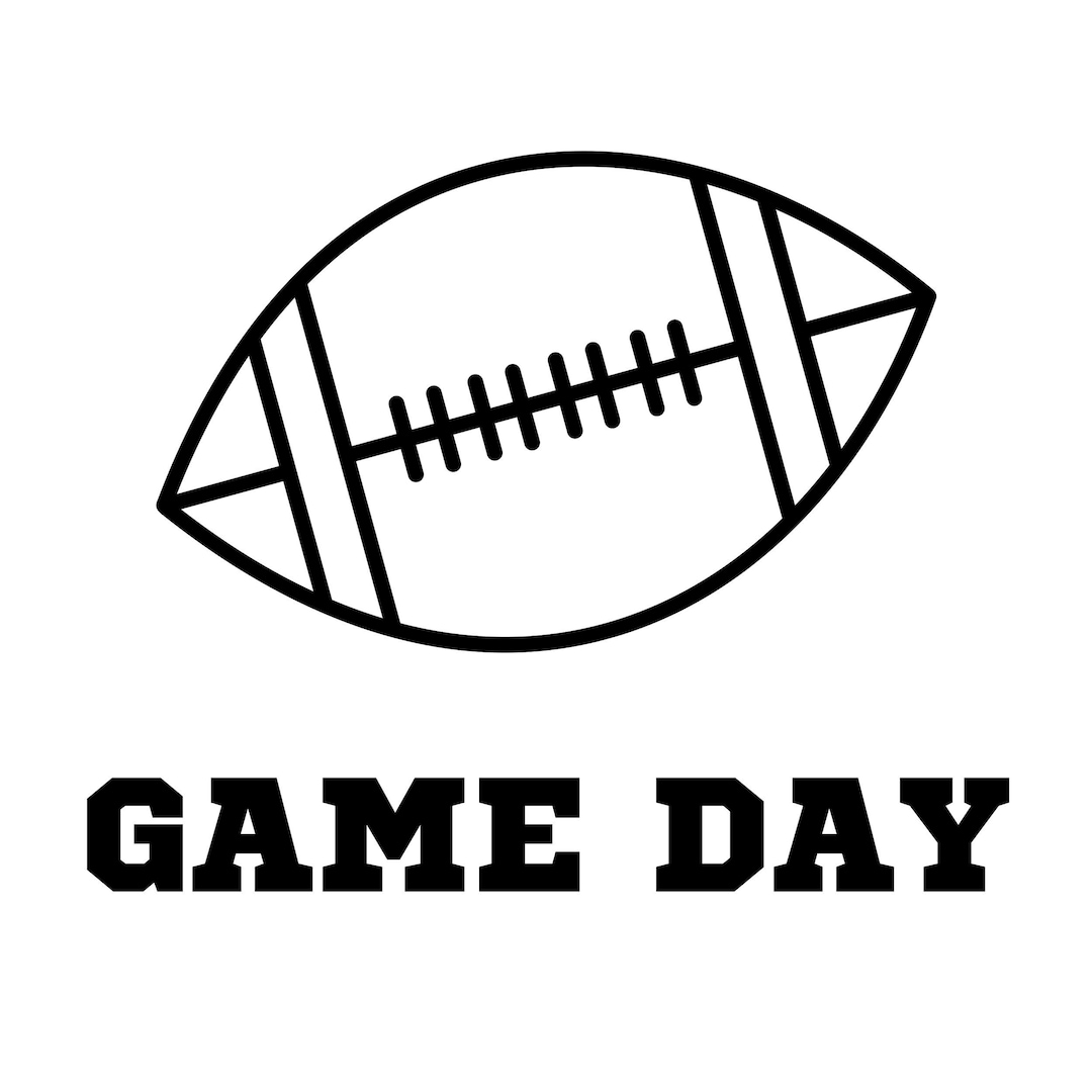 Game Day SVG / Football SVG / Game Day Football Digital Etsy