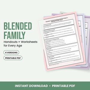 Hoja de trabajo y folleto para familias reconstituidas