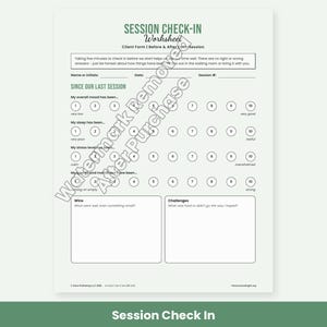 Therapist Forms: SOAP DAP BIRP Progress Notes, Treatment Plan Template, Session Check-In, Welcome Packet image 2