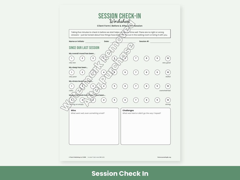 Therapist Forms: SOAP DAP BIRP Progress Notes, Treatment Plan Template, Session Check-In, Welcome Packet image 2