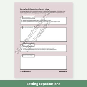 Family Therapy Worksheet Bundle, Blended Family, Co-Parenting, Couples and Parent Child Communication image 5