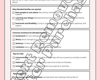 Blended Family Arbeitsblatt und Handout