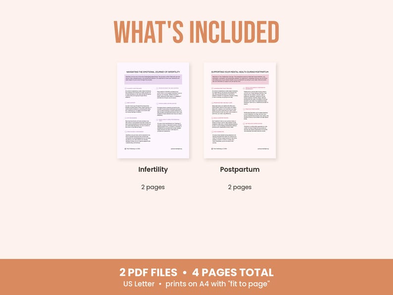 Infertility and Postpartum Handout and Prompts image 5