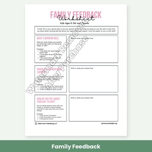 Family Therapy Worksheet Bundle, Blended Family, Co-Parenting, Couples and Parent Child Communication image 4