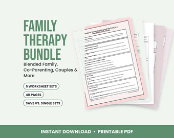 Arbeitsblätter für Familientherapie, Patchworkfamilien, gemeinsame Elternschaft, Paare und Eltern-Kind-Kommunikation