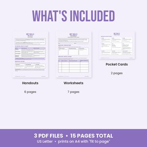 DBT Skills Worksheets, Distress Tolerance, Emotion Regulation, DEAR MAN, Diary Card, Therapy Handouts image 7