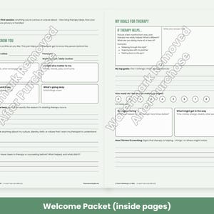 Therapist Forms: SOAP DAP BIRP Progress Notes, Treatment Plan Template, Session Check-In, Welcome Packet image 9