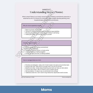 Folleto y hoja de trabajo para comprender el estrés imagen 7