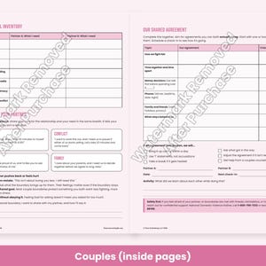 Healthy Boundaries Worksheets for Adults, Couples & Teens, Setting Limits Scripts, Therapy Printable PDF image 5