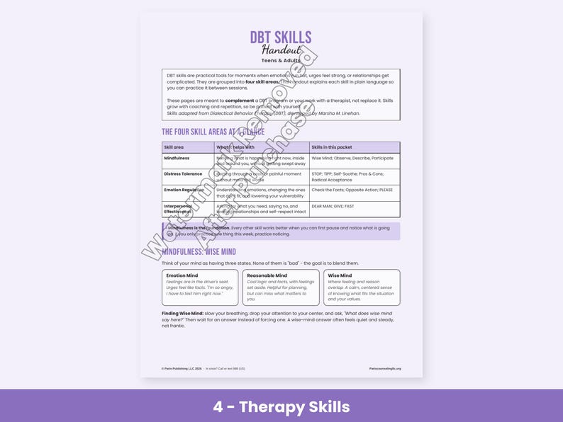 Complete Therapy Worksheet Bundle, Every Paris Counseling Printable, CBT, DBT, Anxiety, Family and Clinician Forms image 5