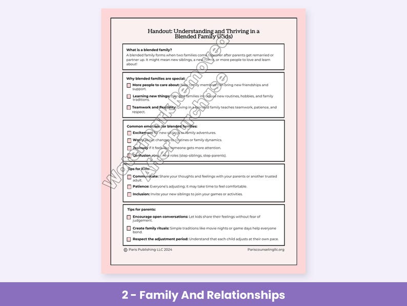 Complete Therapy Worksheet Bundle, Every Paris Counseling Printable, CBT, DBT, Anxiety, Family and Clinician Forms image 3