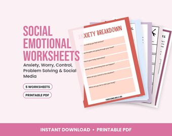 Social Emotional Worksheet Packet