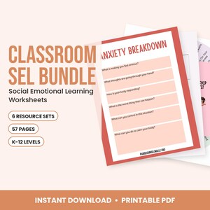 SEL-Paket für den Unterricht, Arbeitsblätter zum sozial-emotionalen Lernen, Bewältigungsrad, Resilienz und Freundschaft Bild 1