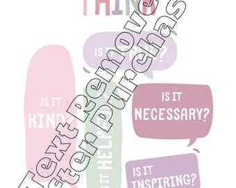 Puede incluir: Un póster motivacional con el texto "Antes de hablar, piensa" y cuatro burbujas de diálogo con las preguntas "¿Es amable?", "¿Es útil?", "¿Es verdad?", y "¿Es necesario?"