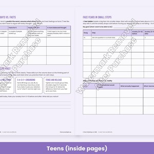 Angstbewältigungs-Arbeitsblätter für Kinder, Jugendliche und Erwachsene – Kognitive Verhaltenstherapie, Angstleiter, Sorgentagebuch Bild 5