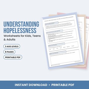 Understanding Hopelessness Worksheets image 1