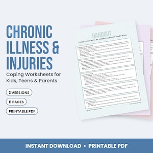 Folleto informativo sobre enfermedades crónicas y lesiones + Hoja de trabajo