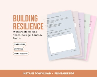 Hojas de trabajo para desarrollar la resiliencia