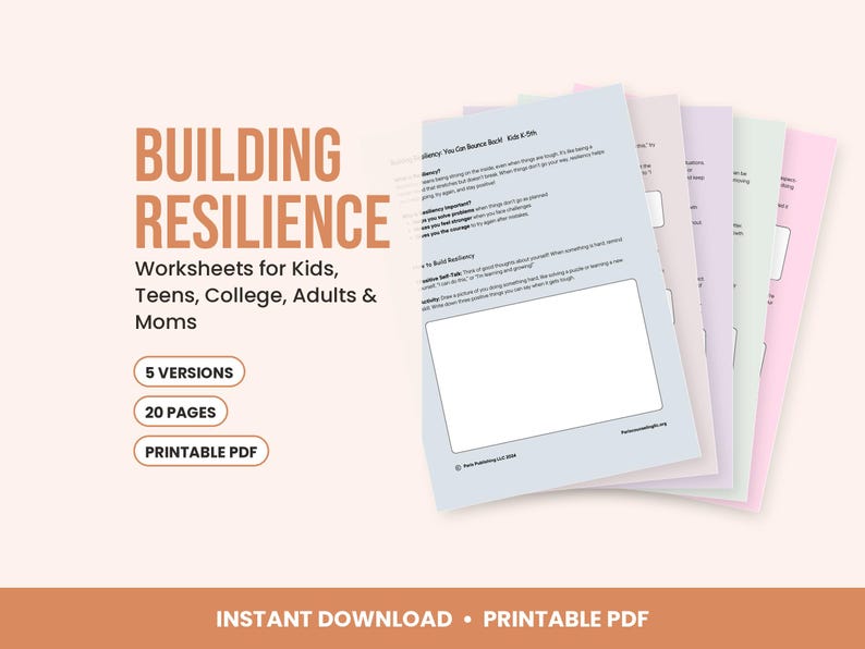 Building Resilience Worksheets image 1