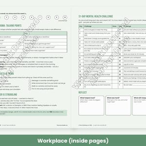 Mental Health Awareness Month Printables, Classroom Activities, Workplace Wellness Toolkit, May Posters image 5