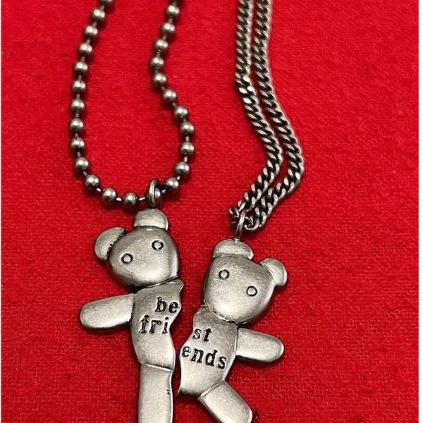 Marc Jacobs - Collier Heaven avec chaîne Friendship Best Friends Argenté Neuf