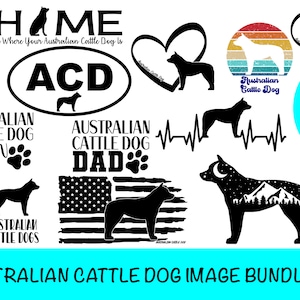 14 Australian Cattle Dog SVG Bundle / Cattle Dog Clipart / Cut File / Cricut / Vector / Dxf / Png / Eps / ACD Bundle