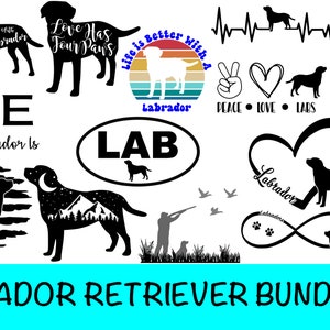 Labrador Retriever SVG Bundle, Dog Clipart (digital Download) - Etsy