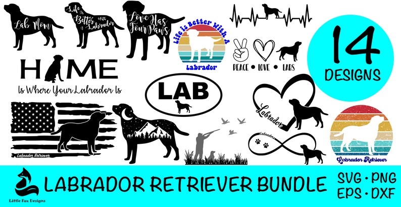 Labrador Retriever SVG Bundle, Dog Clipart (digital Download) - Etsy