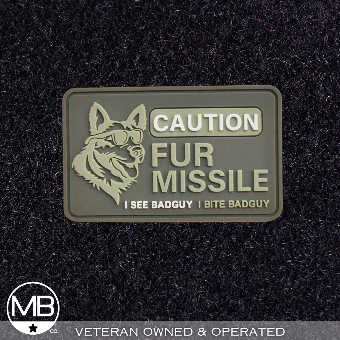 Caution Fur Missile Patch - Etsy