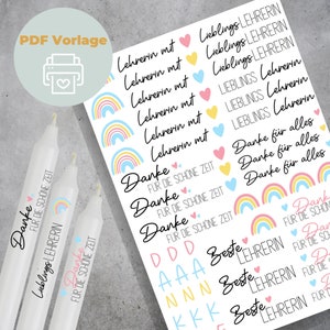 Candle Tattoos Template PDF | teacher | Water slide film | digital download candle tattoos candle sticker school farewell gift