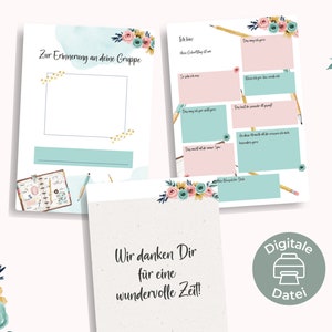 PDF Farewell Gift for Educators | Fill-in Book | Kindergarten Farewell Gift