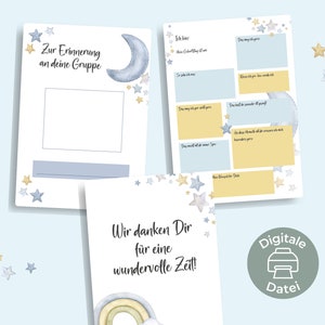 PDF Farewell gift for educators | Fill-in book | Farewell gift for kindergarten