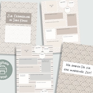 PDF Abschiedsgeschenk für Lehrer und Lehrerinnen | Ausfüllbuch Neutral | Abschiedsgeschenk Grundschule Buch